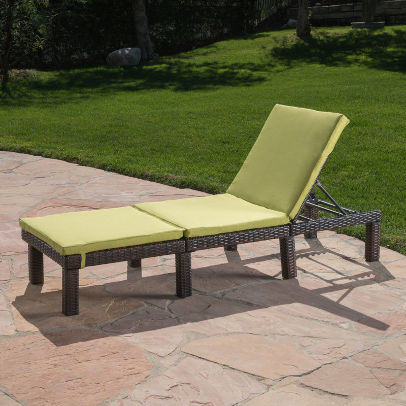 Latitude Run® Gailya Reclining Chaise Lounge with Cushion & Reviews